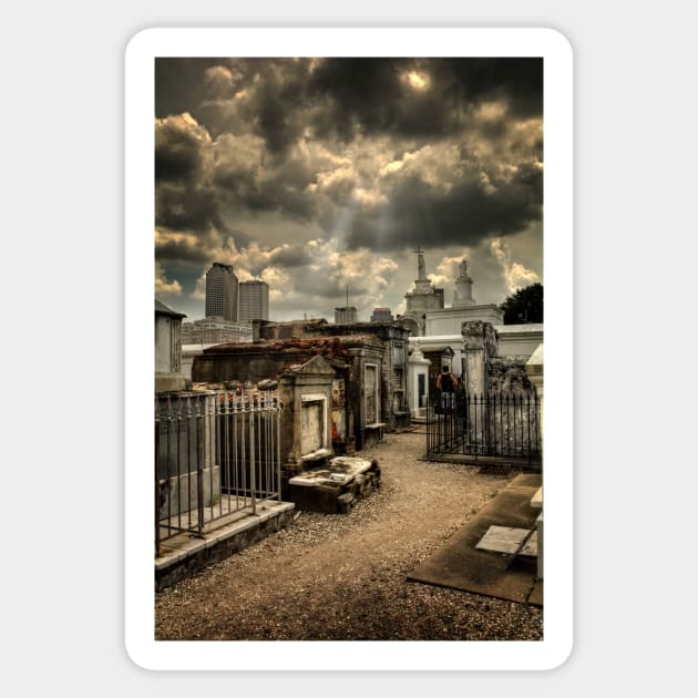 Cloudy Day at St. Louis Cemetery Sticker by MountainTravel